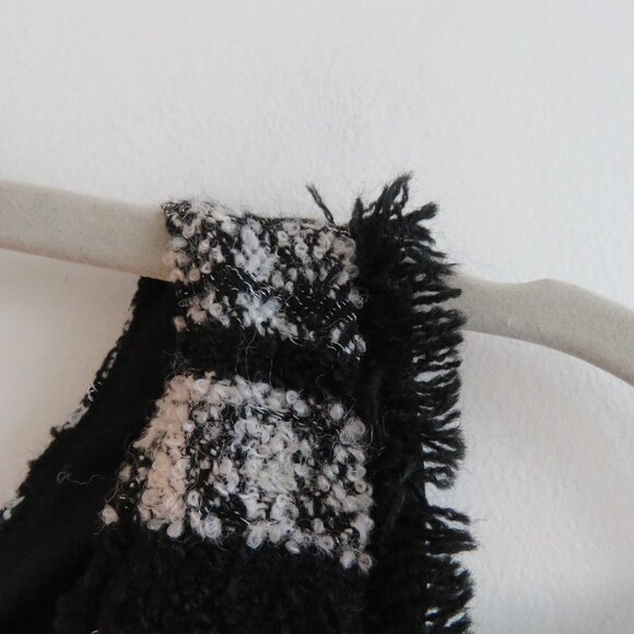 KOBI HALPERIN Black Textured Tweed Wool Blend Officecore Fit and Flare Dress - Picture 5 of 14